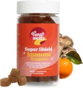 Fungiments Super Shield - Mushroom Supplement - Vitamin C, Immune Boost, Mushroom Blend, Black Elderberry, Zinc - Immune Support (30 Mushroom Gummies)