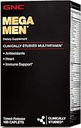 GNC Mega Men Multivitamin, Heart Health et Immune Support, 180 Comte