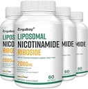 Orgabay Liposomal Nicotinamide Riboside 2000 MG avec TMG et Pterostilbene, Boosting NAD+, Soutien Vieillissement en santé, 240 Compte
