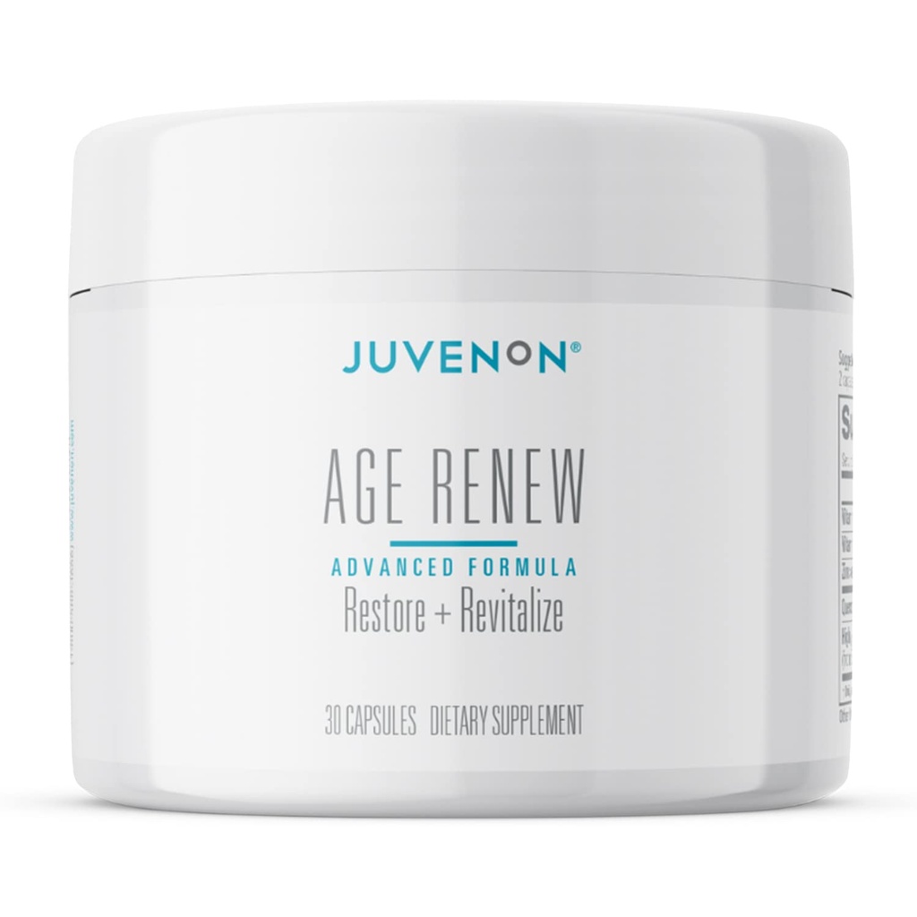 Juvenon AgeRenouveau Beta Glucan Anti Vieillissement Immunity Support Supplément, Beta Glucan avec Zinc Quercetin pour Imune Defense Boost
