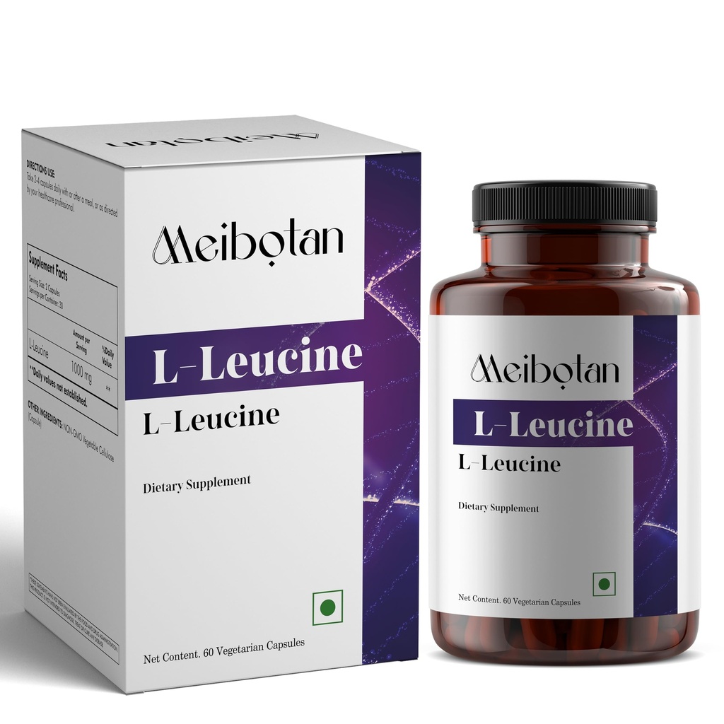 L-Leucine 1000 mg | Support Muscle Health | For Both Men & Women- 60 Veg Capsules