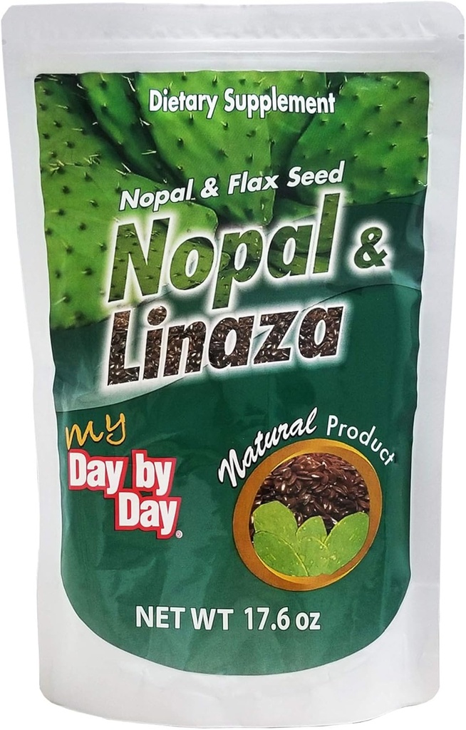Jour après jour, graines de Nopal et de Lin, fibre naturelle, 17,6 Oz, sac