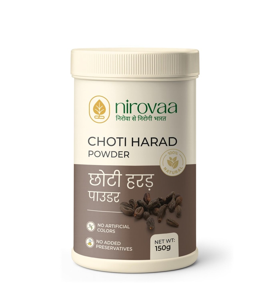 Pure Choti Harad Powder 150g | Natural Small Haritaki Powder | Chemical-Free Digestive Cleanser | Relieves Constipation, Supports Digestion & Gut Health