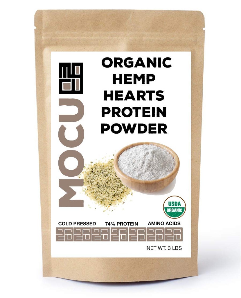 Acheter en poudre de protéines de coeur de chanvre biologique de chia-74%, 22 Grams Protéines par portion I Cold Processed & Stored.