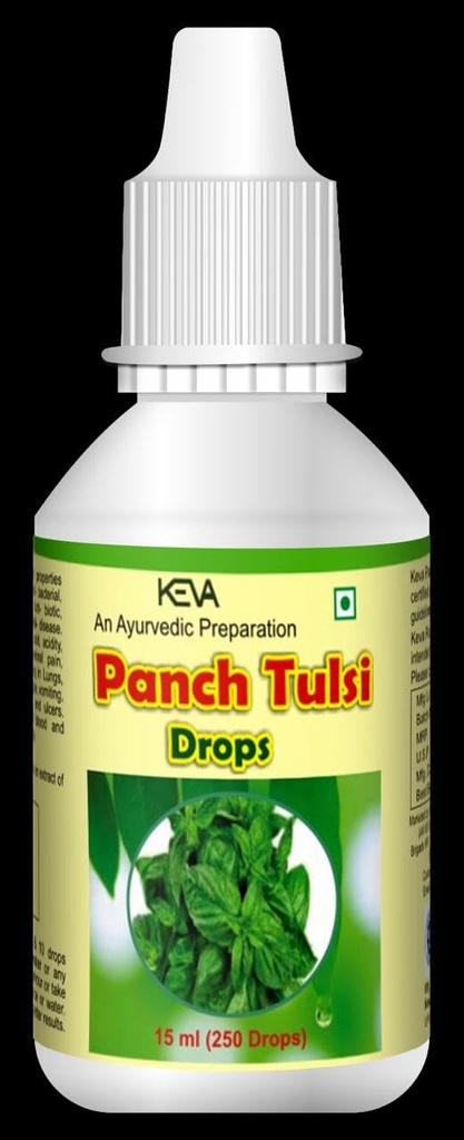Keva Panch Tulsi Drops (Pack of 5-15 ml each)