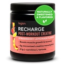 LÉGION Recharge Boissons après entraînement - Micronized Creatine Monohydrate Boissons de récupération après entraînement naturel - Muscle Builder & Recovery Booster Suppléments après entraînement (Lémonade aux mûres, 30 portions)