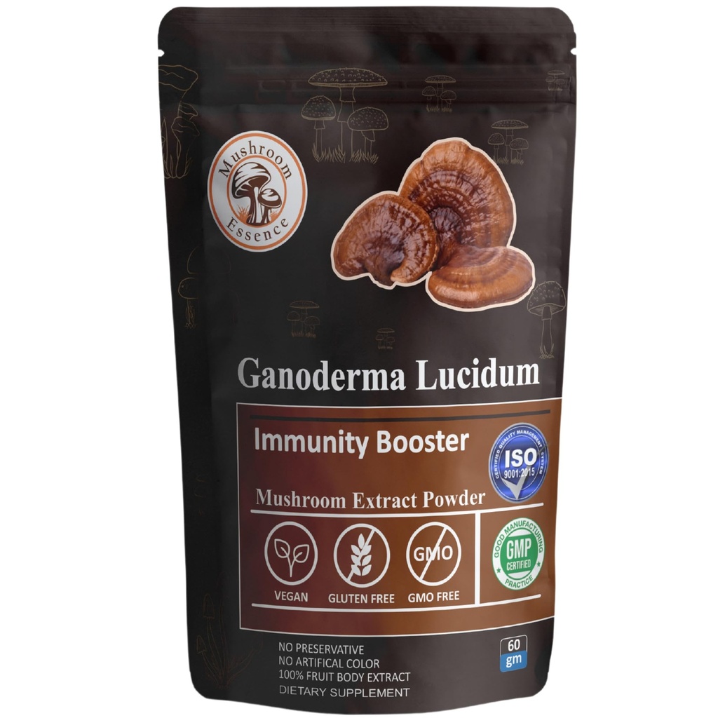 Ganoderma Red Reishi Mushroom Powder Extract 50g - Reishi Mushroom Extract for Immune Support and overall wellness