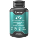 Naturalis Vitamine végétalienne ADK avec 50 mg de tocotriénol et CoQ-10-Émulsifié dans EVOO pour une meilleure absorption.