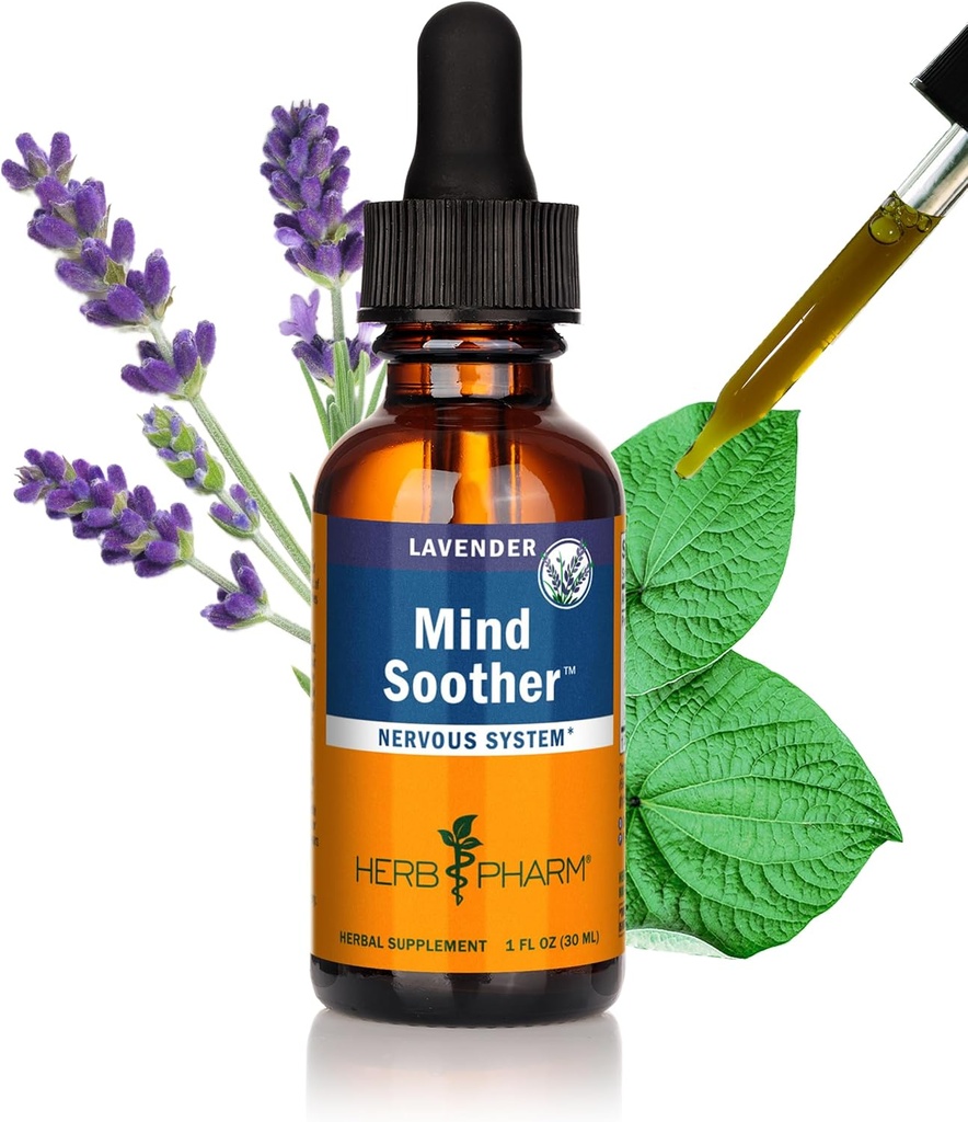 Herb Pharm Anxiety Sother Formule à base de plantes liquides avec Kava pour le support du système nerveux - 1 Ounce