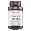 Dr. Brighten Femmes Probiotique - Probiotiques, Prébiotiques avec antioxydants et fibre solaire pour hormones saines, microbiome féminin équilibré, ovaires et santé immunitaire - 60 capsules