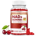 NAD+ Gummies, 1200mg Liposomal NAD Supplement for Women & Men with Trans-Resveratrol & Black Pepper Extract Anti-Aging Supplement, Brain & Cellular Mitochondrial Health - 60 Gummies Cherry