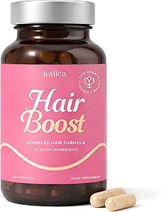 Supplément 18-en-1 pour la croissance des cheveux : collagène, acide hyaluronique, papillon, silice, biotine, extrait de graines de raisin, bambou, épaississant, cheveux plus longs – soutient le volume des cheveux, la brillance, le scalp et la santé des ongles