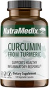 NutraMedix Curcumin - Capsules de 500 mg de curcuma - Promotion d'une réponse inflammatoire saine, système immunitaire, cerveau, coeur et soutien du foie (120 capsules)