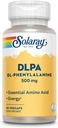 SOLARAY DL-Phenylalanine, 500mg, 50-50 Mélange d'acides aminés essentiels pour le système nerveux, l'humeur et le soutien énergétique