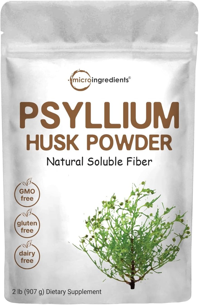 Micro ingrédients Poudre de musc de Psyllium, 2lbs (32oz)