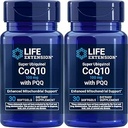 Extension de vie Super Ubiquinol CoQ10 avec PQQ, 30 softgels (paquet de 2)