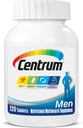 Multivitamine centrum pour hommes, supplément multivitamine/multiminérale avec vitamine D3, vitamine B et antioxydants, sans gluten, ingrédients non OGM - 120 Compte