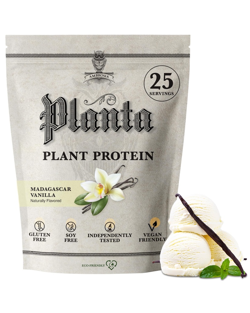 Ambrosia Planta - Protéines végétales de qualité supérieure : Vegan & Keto Friendly.