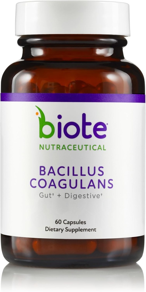 Biote Nutraceuticals - Bacillus COAGULANS - Gut + Digestive (60 Capsules)
