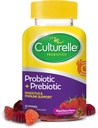 Culturelle Enfants Probiotiques à croquer pour les enfants 3 ans et plus, 30 ans Nombre quotidien Probiotique Gummies pour les femmes et les hommes, Berry Flavor, 52 ans