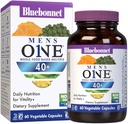 Bluebonnet Nutrition Hommes ONE 40+ Multivitamine pour hommes 40+, sans soja, sans OGM, sans gluten, casher, 60 capsules végétales, 60 portions