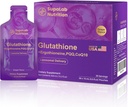 Supplément de glutathion liposomique – 500mg de glutathion avec PQQ, CoQ10 et vitamine C – Antioxydant à forte absorption pour l'immuno-support énergétique – Arôme de raisin, 30 poches