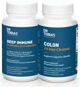 Dr Tobias Digestive Kickstarter Bundle avec Colon 14 Day Cleanse & Deep Imune Probiotiques & Prébiotiques