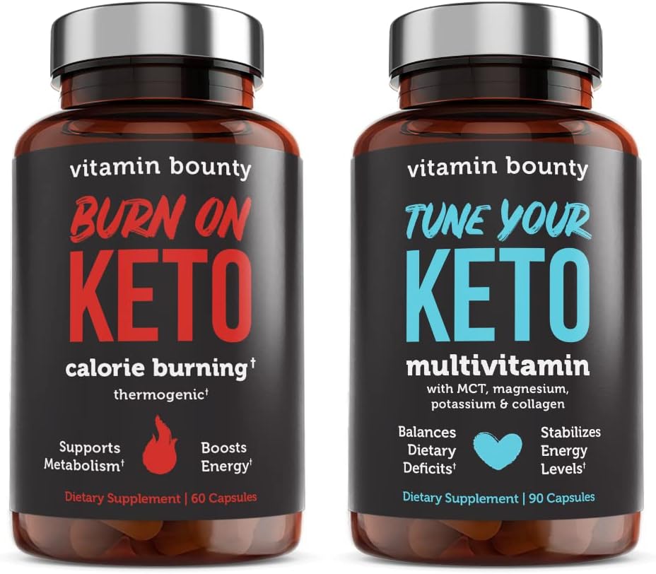 Tuny de vitamine votre kéto et de brûler sur le groupe de kéto - Keto Multivitamin, brûlure de calories pour les femmes et les hommes, haute framboise cétones, soutien énergétique - lot 60 Capsules