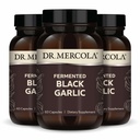 Dr Mercola Fermented Black Garlic, 90 portions (180 capsules), supplément alimentaire, soutien à la santé immunitaire, non-OGM