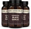 Dr Mercola Fermented Black Garlic, 90 portions (180 capsules), supplément alimentaire, soutien à la santé immunitaire, non-OGM