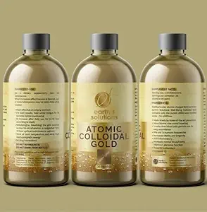 Golden - Solution d'or colloïdal atomique pur pour améliorer le bien-être et la clarté mentale - Supplément ionique Premium pour la santé naturelle