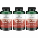 Huile d'olive extra vierge de Swanson - Supplément naturel appuyant la santé cardiovasculaire avec/des acides gras essentiels - Fabriqué avec/des fruits d'olive à pression froide organiques - (120 softgels, 1g chacun) 3 pack