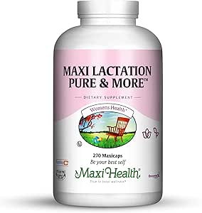Maxi Health Allaitement Pure & More - Les favoris de maman - Soins infirmiers - 270 Capsules - Kosher (LPM)