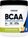 Nutricost BCAA Poudre 2:1:1 (Poire de pêche, 30 portions) - Acides aminés à chaîne ramifiée