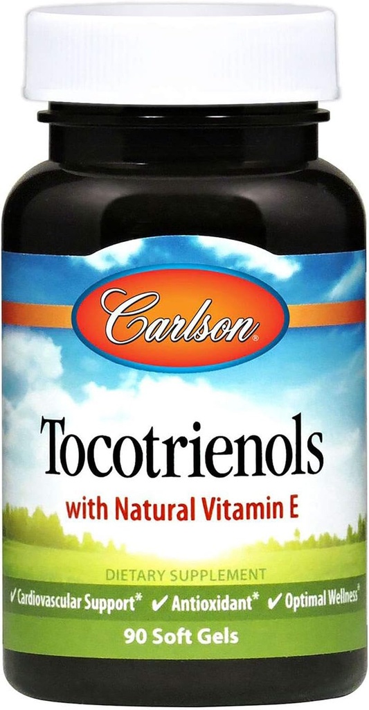 Tocotriénols Carlson avec vitamine E 90 gels