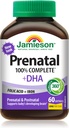 Jamieson PRENATAL Multivitamine complète avec complément DHA 60 Softgels