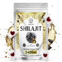 1400 MG Shilajit Gummies, Shilajit Pure Himalaya Gummies organiques avec Ashwagandha, Himalayan shilajit pour hommes, 85+ Minéraux traces et acide fulvic, emballés individuellement, sans sucre, 60 comptes