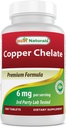 Meilleurs chélate de cuivre naturel 6 mg par portion- 360 comprimés