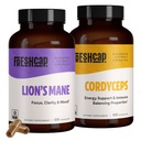 Ensemble de performances des champignons FreshCap (Gélules de Lion et Capsules de Cordyceps)