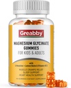 Glycinat de magnésium pour les enfants et les adultes - Supplément de glycinat de magnésium 300mg - favorise le sommeil, les muscles, la relaxation (60Conte)