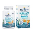 Nordic Naturals Ultimate Omega Jr., Fraise - 90 Mini Gels Soft - 680 Omega-3 Total avec EPA et DHA - Santé du cerveau, humeur, apprentissage - Non-OGM - 45 portions