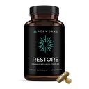 ACEWORKZ Restore - Sea Moss Complex Supplement – 12,000mg Organic Herbal Formula for Gut, Immune & Stress Support – with Ashwagandha, Black Seed Oil & BioPerine® for Enhanced Absorption (60 Capsules)