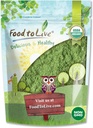 Alimentation à vivre - Mélange de poudre de SuperGreens bio, 8 onces - Kale mélangé, Moringa, Spiruline, Poudres de Blé. Non OGM, pur, végétalien, en vrac. Riche en antioxydants, chlorophylle