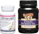 Barlean's Women's Hormone Support Suppléments Bundle, 30 Capsules Brevail Comte et 120 Supplément à l'huile de Primrose Comte