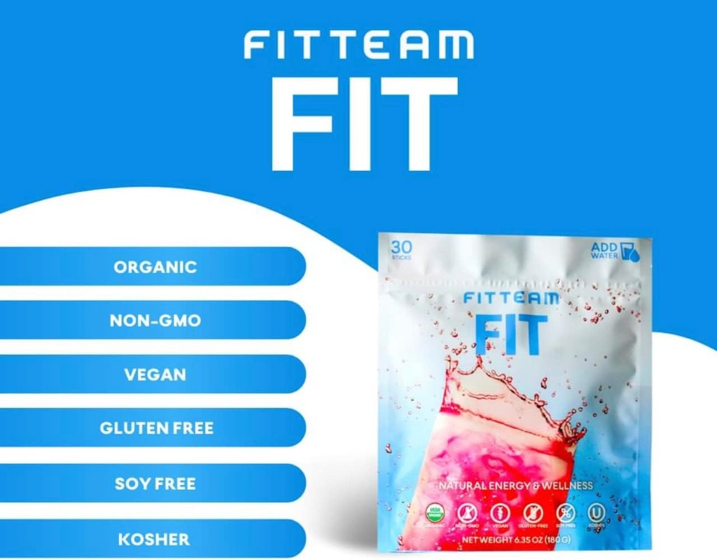 Fitteam Fit 30 bâtons individuels (30 jours d'approvisionnement) Nouvelle formule améliorée