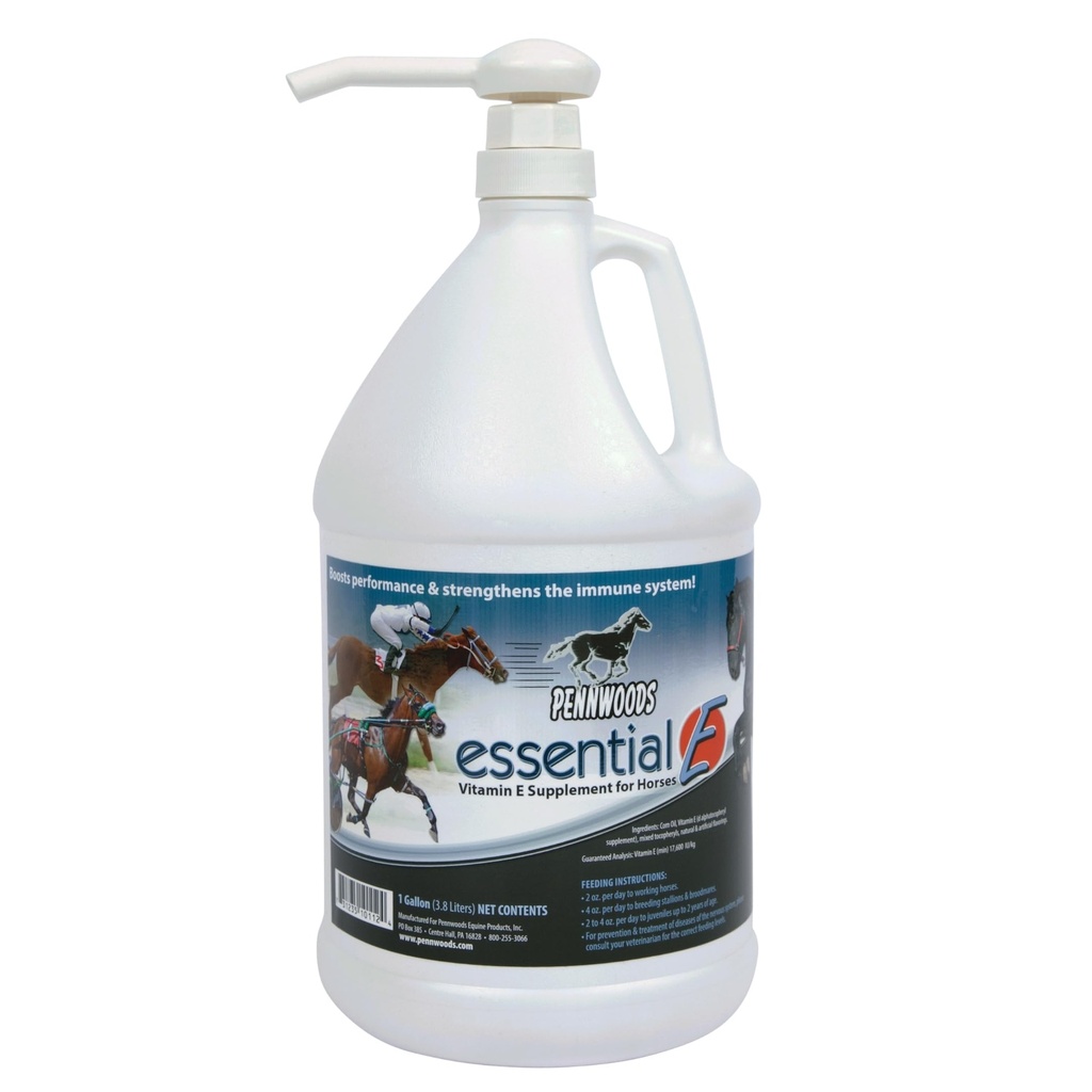 Pennwoods Essential E: Supplément Vitamine E Hippique pour la santé, la performance, la récupération et la nutrition des chevaux - 1 Gallon