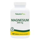 NaturesPlus Magnésium - 200 mg, 180 comprimés - Végétarien, sans gluten - 180 portions