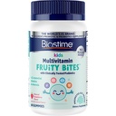 Biostime Kids Multivitamin Gummies with Probiotics & 11 Essential Vitamins (Ages 4+) | Multivitamin for Kids | No Added Sugar Fruity Bites | Free from Top 9 Allergens | 50 Count