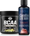 PMD Sports BCAA's Stim Free for Recovery and Performance Lemonade (30 portions) & Siren Labs L-Carnitine Elite Burn Fat Loss Support Strawberry Blast 3000 mg (32 portions)