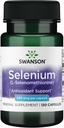 Swanson Semsc Sélénium 200 mcg 120 Capsules